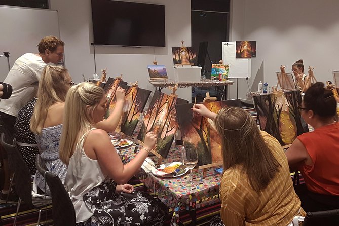 Paint and Sip BYO in Brisbane CBD Friday Night - Art Class Highlights