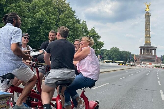 Party Bike & Beer Bike Sightseeing Berlin - Incl. Pick-Up - Max. 12 People - Pickup Radius