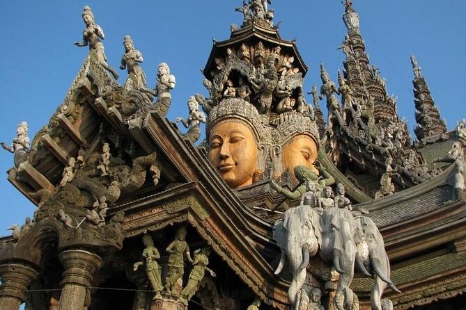 Pattaya City, The Sanctuary Of Truth, & Gems Gallery Shopping Tour - Itinerary Overview
