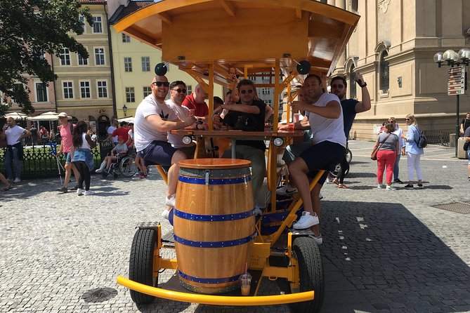 Prague: 1,5- Hour Beer Bike With Unlimited Czech Beer - Pricing Information