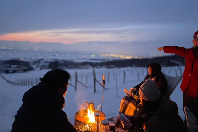 Private Deck Bonfire Café: Winter Evening Sky - Meeting and Pickup Details