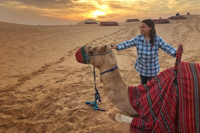 Private Desert Safari With Sand Boarding Quad Bike and Camel Ride BBQ Dinner - Sunset Dune Viewing