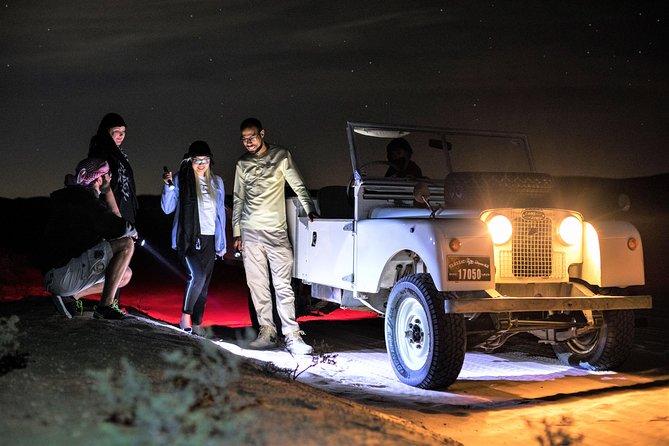 Private Night Vintage Land Rover Desert Safari & Astronomy With Dubai Transfers - Cancellation Policy