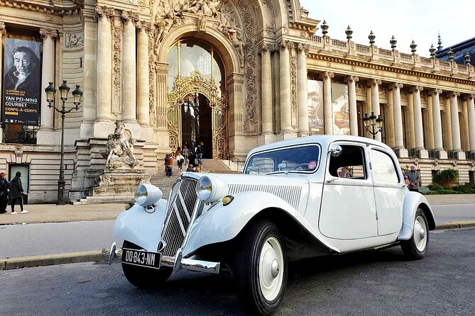 Private Tour Paris in Vintage Car & Crazy Horse With CDG Transfer - Vintage Car Experience