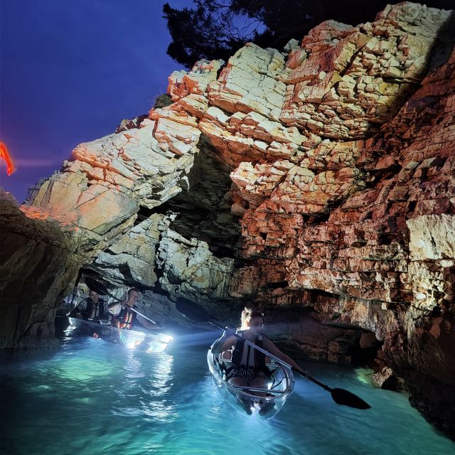 Pula: Istria Sea Canyon Illuminated Kayak Tour by Night - Booking Information