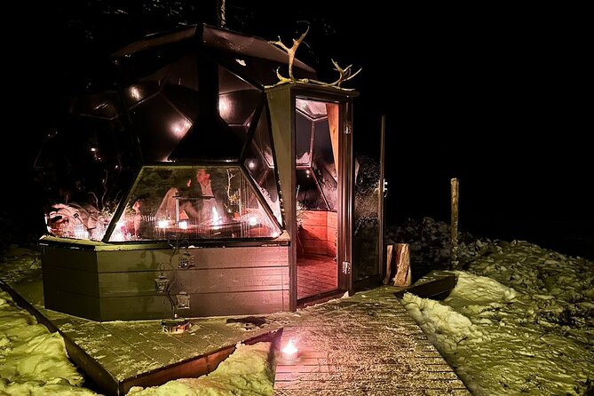 Romantic Glass Igloo Dinner Under Northern Lights - Romantic Night in a Glass Igloo