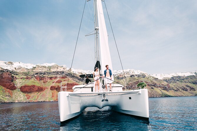 Santorini: All-Inclusive Classic Semi-Private Catamaran Cruise - Pickup Details