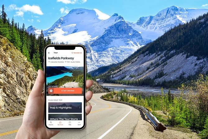 Self-Guided Audio Driving Tour in Icefields Parkway - End Point Details