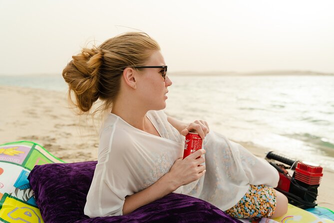 Snack & Chill at the Inland Sea Desert Safari Dune Bashing - Snack Time Delights