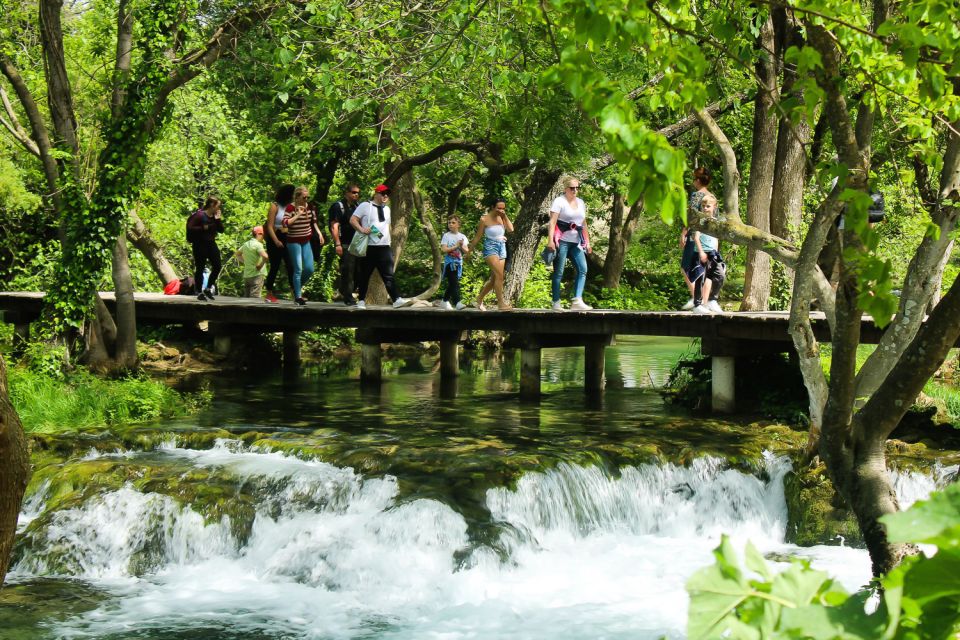 Split: Krka Waterfalls With Boat Cruise, Wine and Olive Oil - Pickup Information