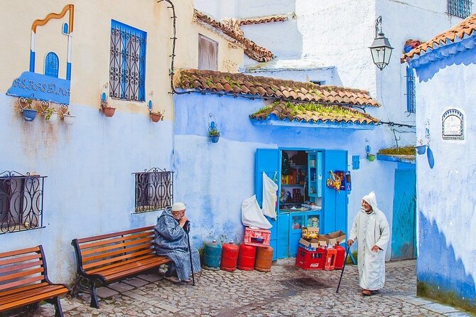 Tangier Transfer From Fes via Volubilis and Chefchaouen - Exploring Chefchaouens Blue Medina