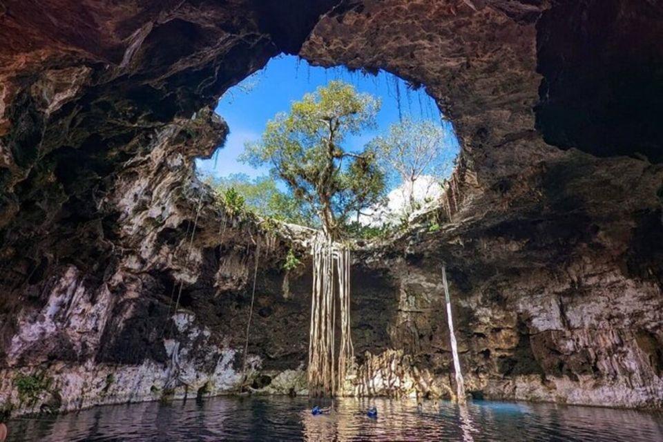 Tour of 3 Cenotes in Merida - Cenote 2: Underground Cave Exploration