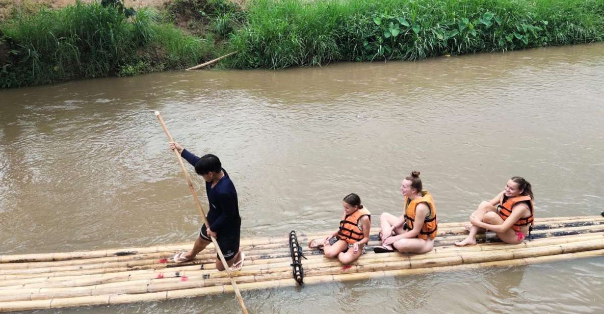 Trekking One Day With Elephant Care Bamboo Rafting - Bamboo Rafting Adventure Highlights