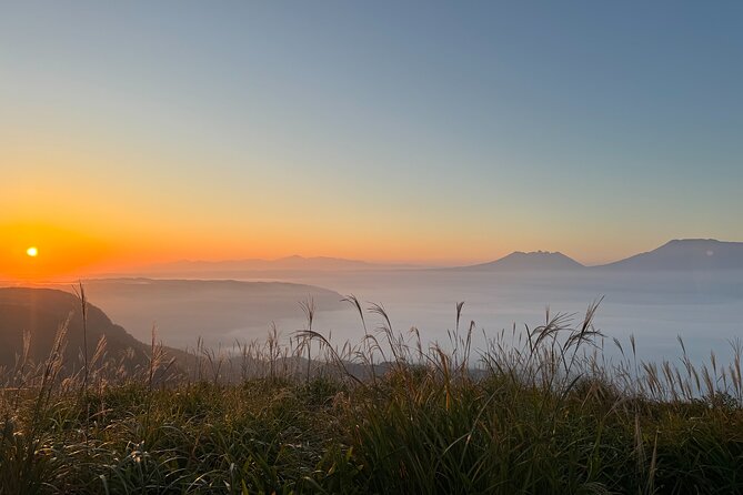 View the Sunrise and Sea of Clouds Over the Aso Caldera - Captivating Sea of Clouds