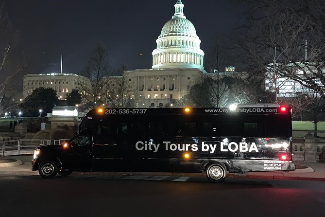 Washington DC After Dark Night-Time Sightseeing Wonder Tour - Departure Point and Time