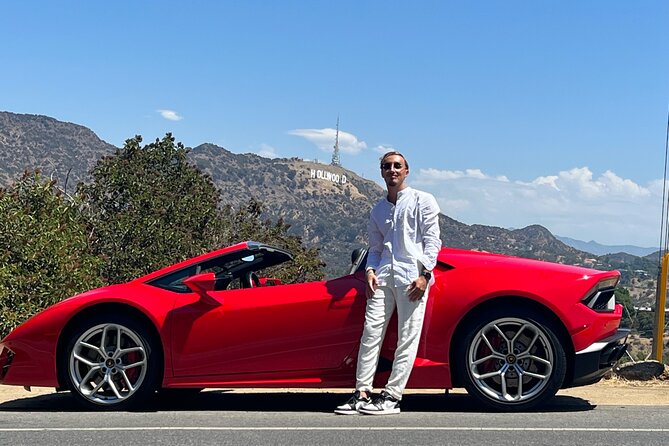 30 Minute Lamborghini Huracan Spyder Driving Tour in Hollywood - Key Points