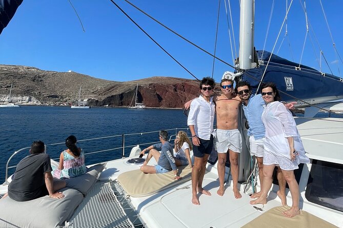 4 Days Private Catamaran Cruise 3 Cyclades Islands From Santorini - Meals Information
