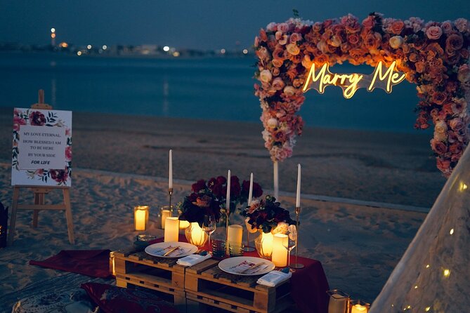 A Private Bespoke Beach Proposal in Dubai: Sand, Sea, and Love - Bespoke Services Offered