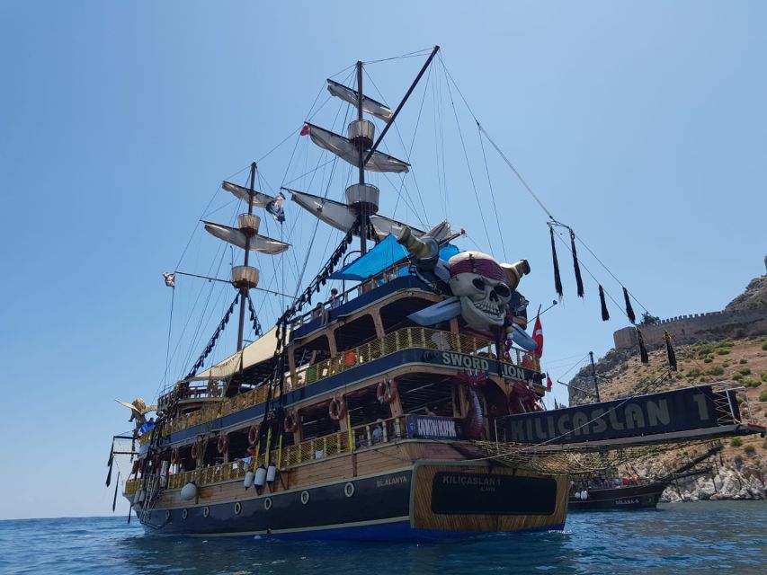 Alanya: Pirate Boat Tour W/ BBQ & Foam Party - Cave Exploration and Beach Stop