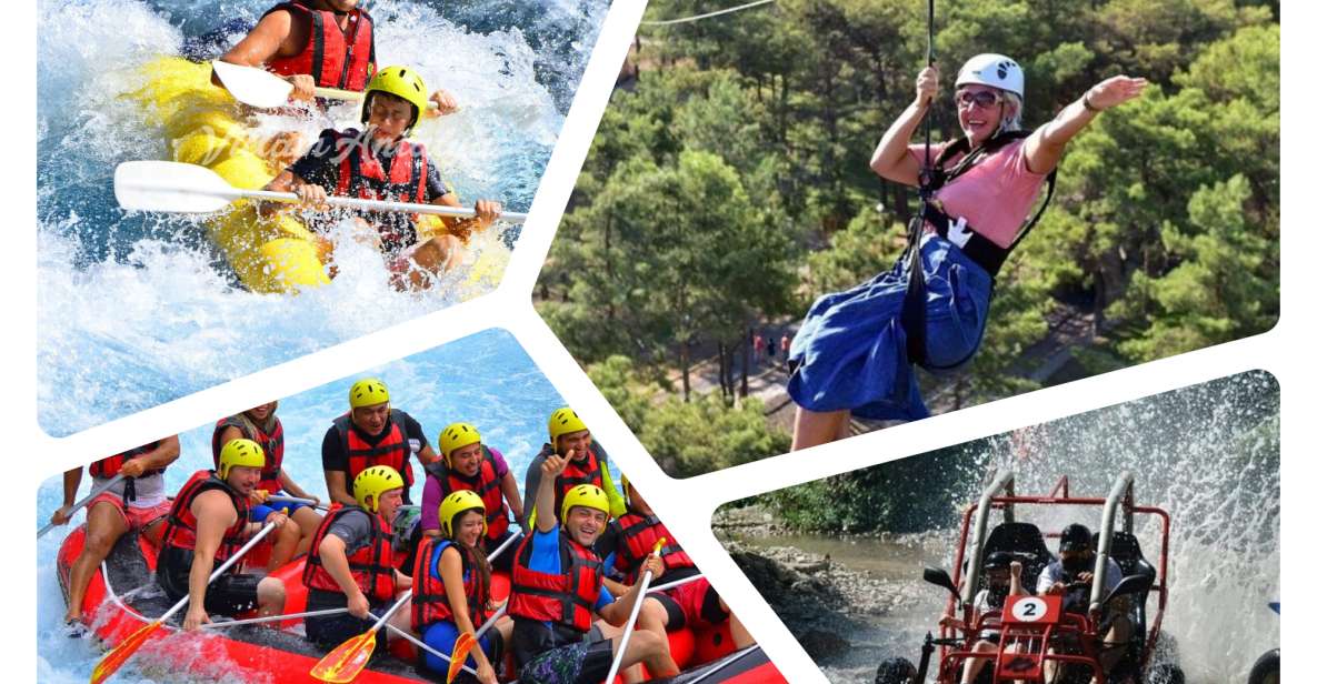 Alanya : Rafting, Quad/ Buggy & Zipline Adventure Combo Tour - Rafting Adventure