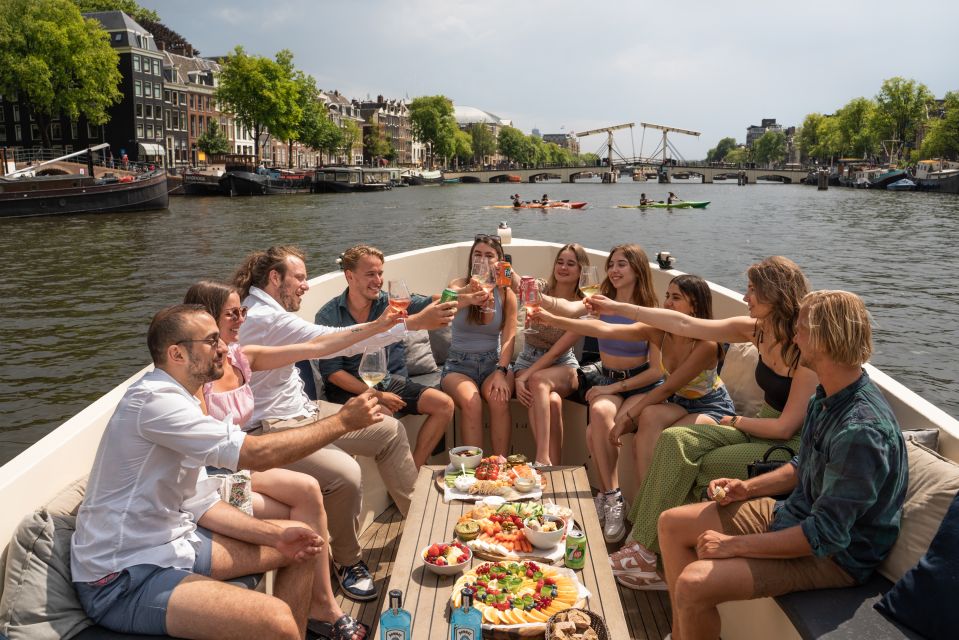 Amsterdam: German Guided Open Boat Cruise With Bar Onboard - Review Summary