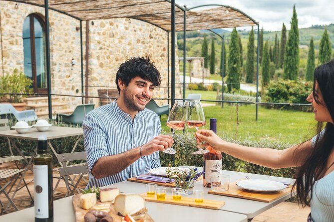 Aperitif on the Terrace of Podere Montale at Sunset - Podere Montale Winery Location