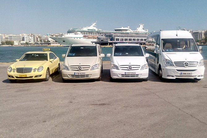 Athens Airport to Piraeus Cruise Port and Vice Versa Transfer 06:30-22:30 - Luxury Vehicle Transfer Experience