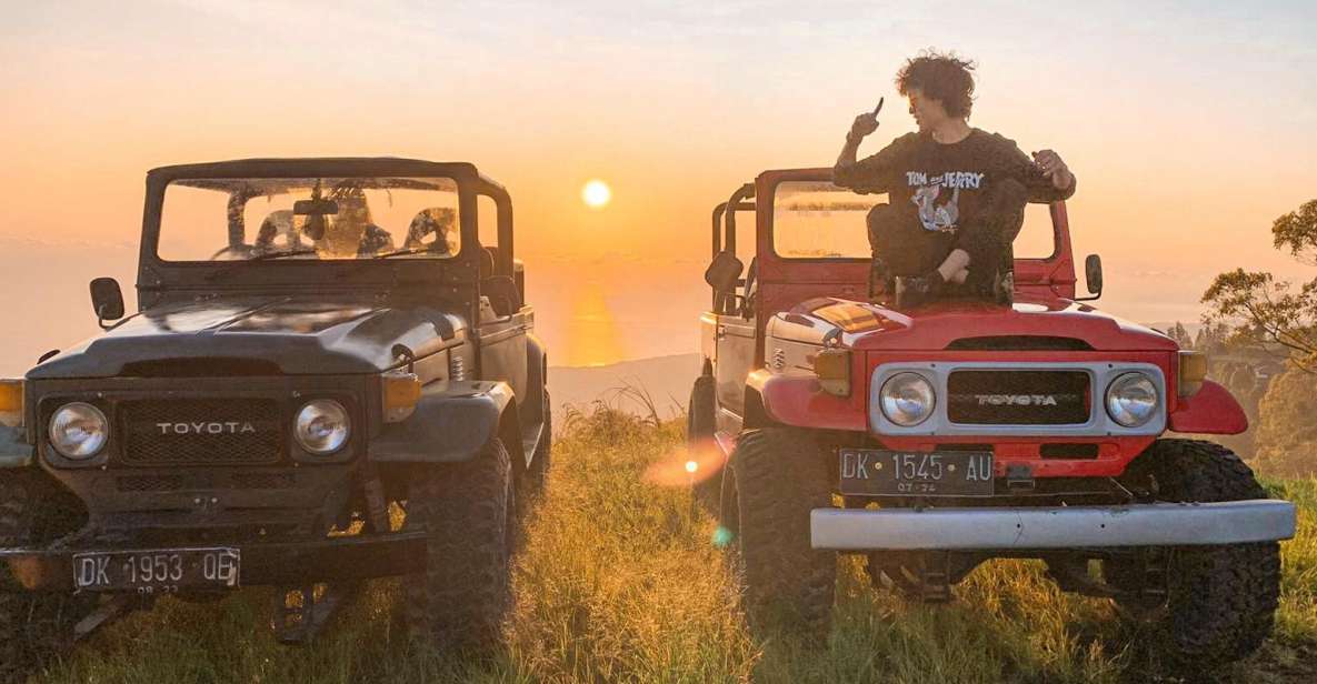 Caldera Jeep Sunrise With Ploating Temple - Tour Highlights