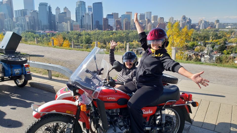 Calgary: City Tour by Vintage-Style Sidecar Motorcycle - Environmentally Friendly Transportation