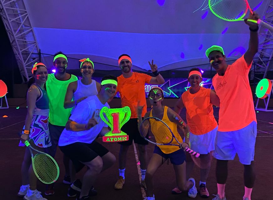 Cancun: Tennis Black-light Experience at RN Tennis Center - Event Highlights