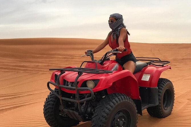 Dubai Dunes Safari With Quad Bike, Camel Ride, BBQ Dinner & Live Shows - Sunset Camel Ride Experience