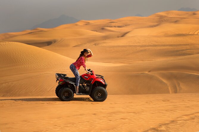 Dubai Evening Desert Tour With Quad Bike and Dinner - Booking Details