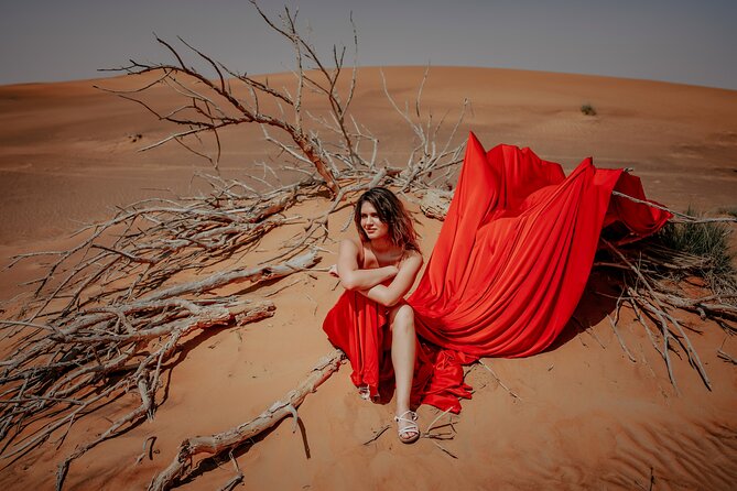 Dubai: Flying Dress With Photography and Thrilling Dune Drive - Questions and Support