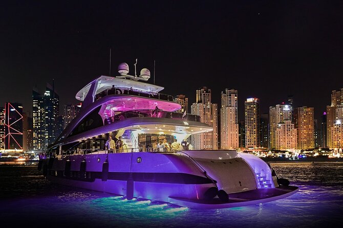 Dubai Harbour Super Yacht Experience With Live Station & Drinks - Safety Measures Onboard