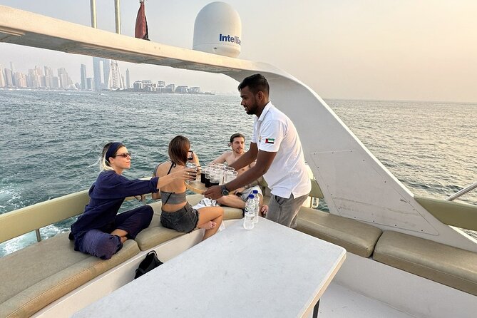 Dubai Marina Sunset Yacht Tour With Alcoholic Drinks - Logistics and Travel Restrictions