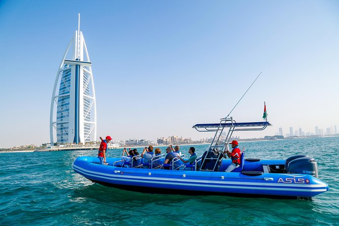 Dubai Palm Jumeirah and Palm Lagoon Guided RIB Boat Cruise - Tour Duration and Departure