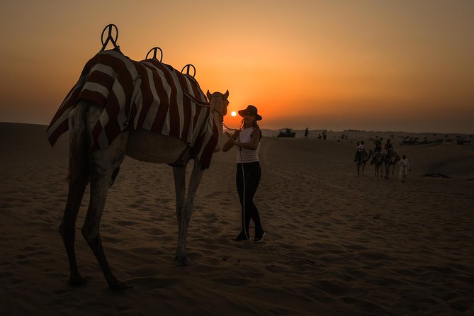 Dubai: Sunset Camel Caravan Safari With BBQ Dinner at Al Khayma Camp - Camp Activities and Entertainment