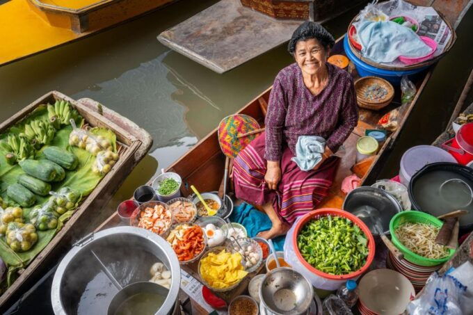 From Bangkok: Railway & Damnoen Saduak Floating Market Tour - Full Description