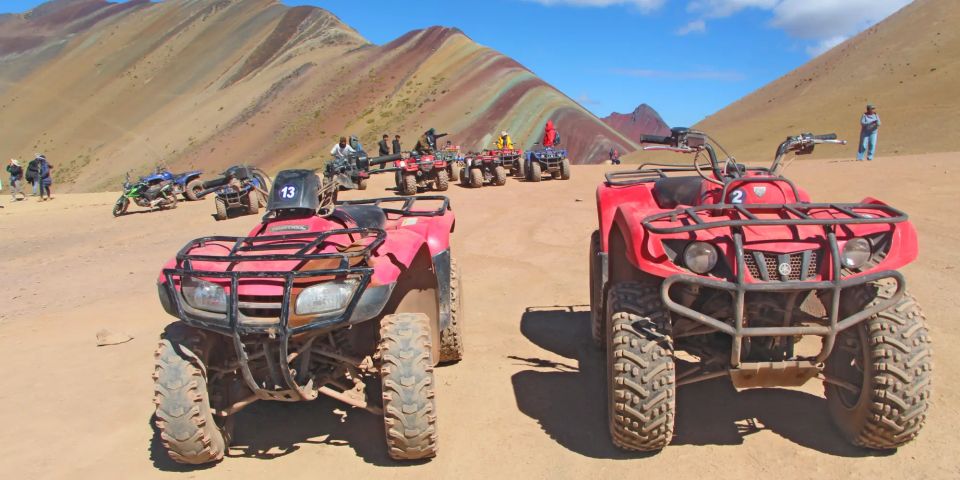 From Cuzco: Raimbow Mountain in ATV Quad Bikes Food - Location and Transportation Details
