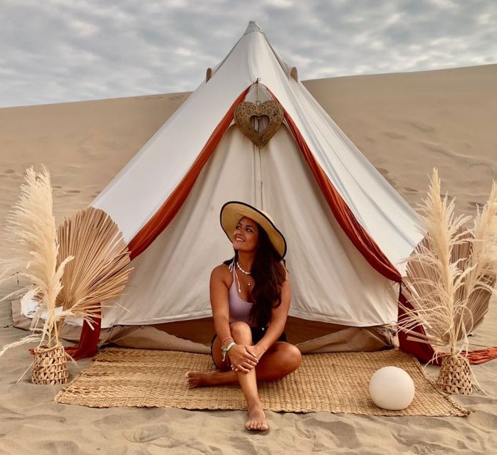 From Ica or Huacachina: Glamping in the Ica Desert 2D/1N - Comfortable Overnight Glamping Stay
