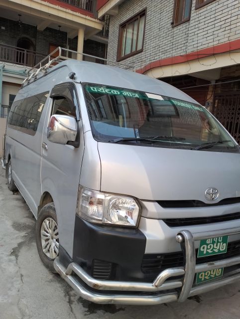 From Kathmandu: Private Toyota Hiace Transfer to Pokhara - Booking Information