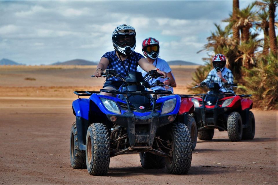 From Marrakech: Palm Grove Quad Bike Tour With Mint Tea - Pickup and Transportation