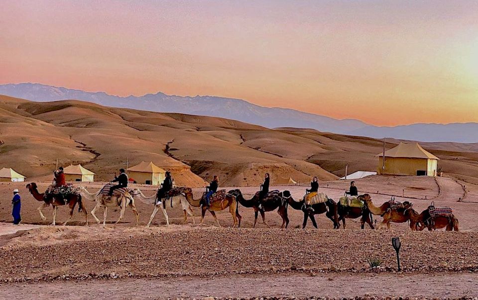 From Marrakech :Sunset Camel Ride in Agafay Desert - Agafay Desert Sunset Camel Ride