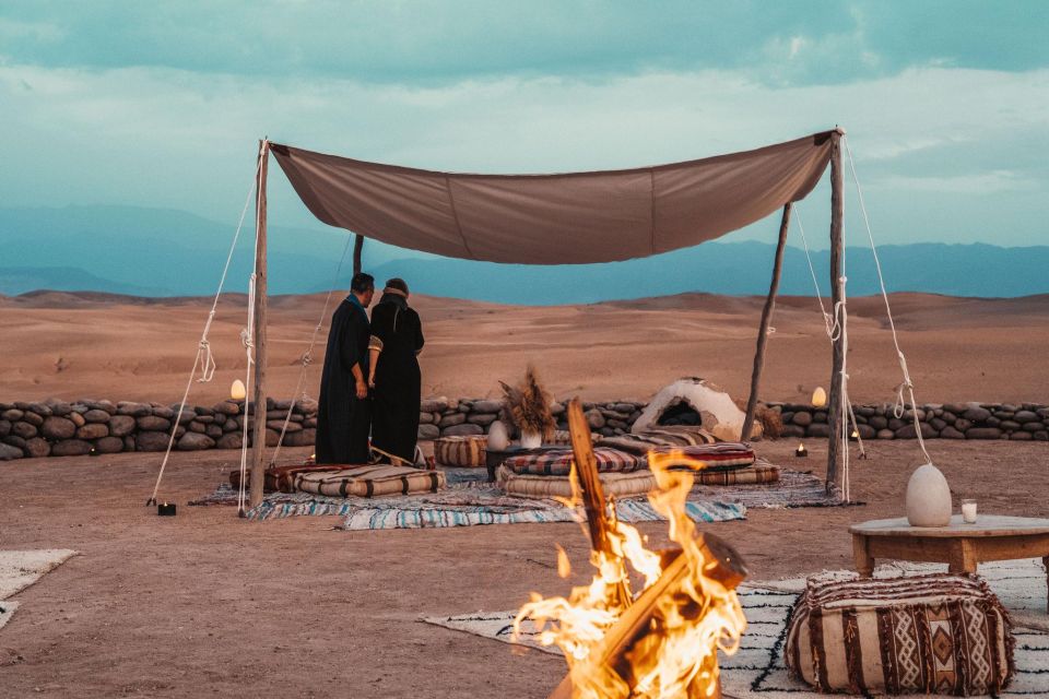 From Marrakesh: Camel Ride Agafay Desert Sunset and Dinner - Tea Break and Berber Village Visit
