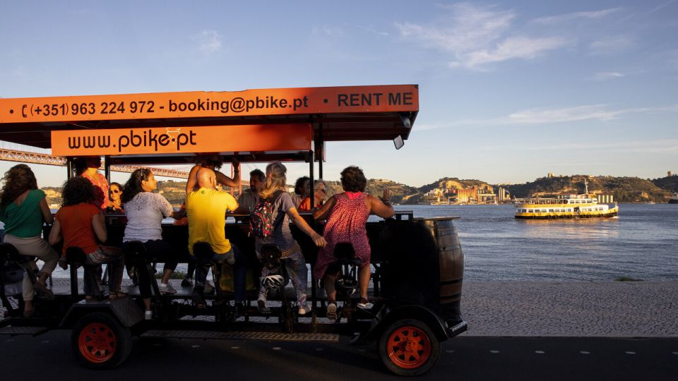 Fun Beer Bike by the Seafront in Lisbon - Booking Information