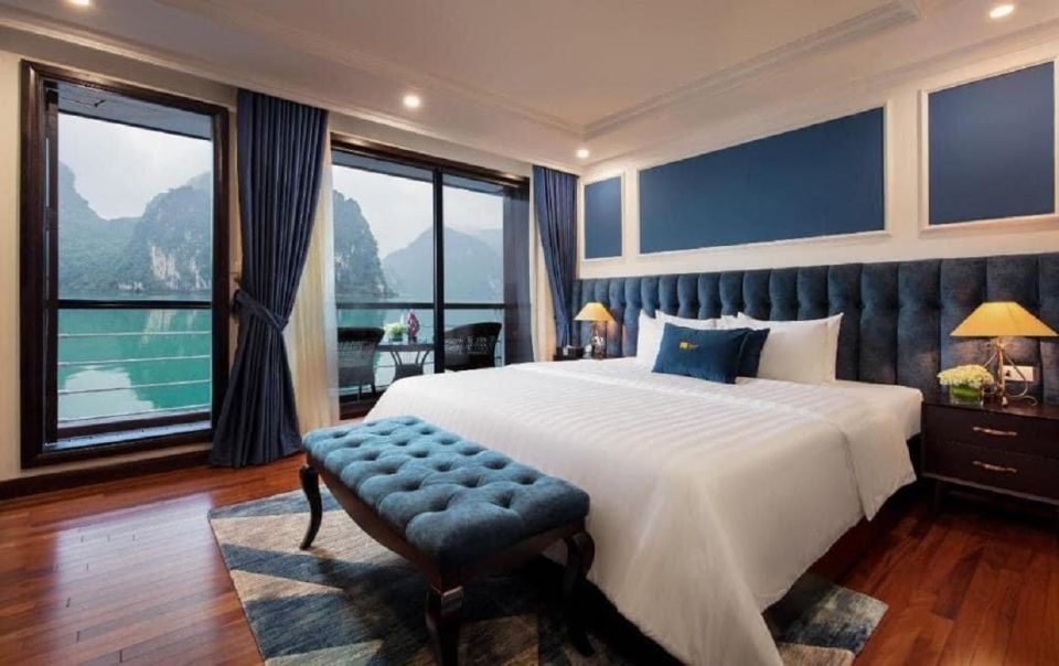 Hanoi: 2-Day Halong/Lan Ha Bay 5 Star Cruise & Balcony Cabin - Accommodation and Dining