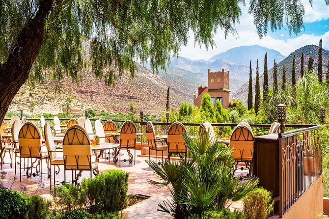 Kasbah Tamadot :Lunch at the Bransons - Terrace Views and Ambiance