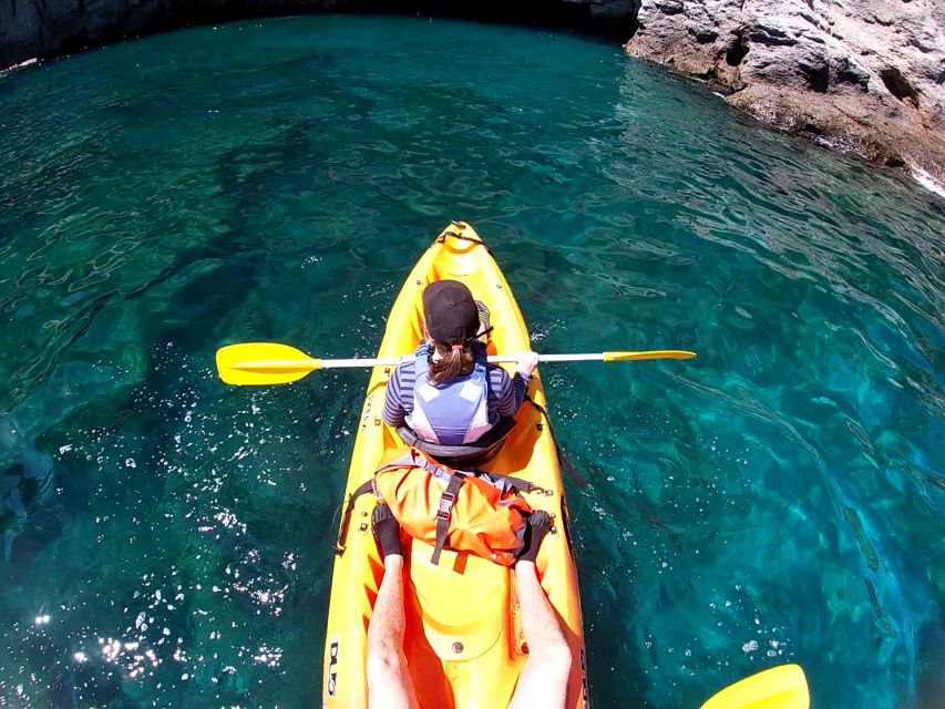 Lomo Quiebre: Mogan Kayaking and Snorkeling Tour in Caves - Full Description