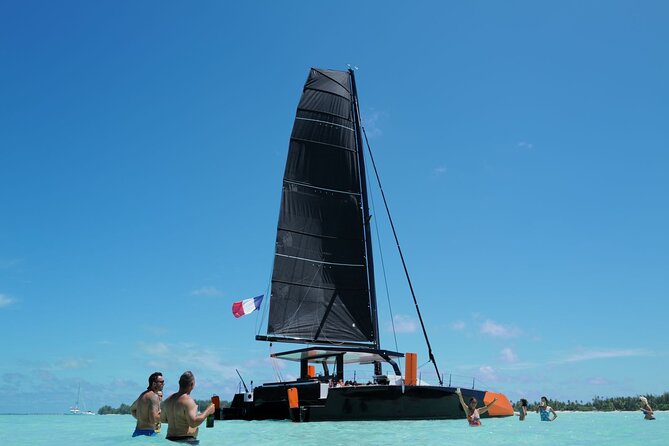 Luxury Half Day Catamaran Sailing Snorkeling & Floating Bar - Floating Bar Experience Description