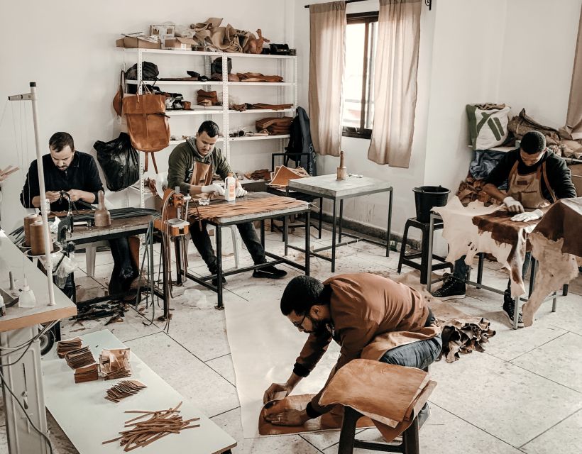 Marrakech: Tour of a Moroccan Leather Workshop (by Germans) - Language and Guide Information